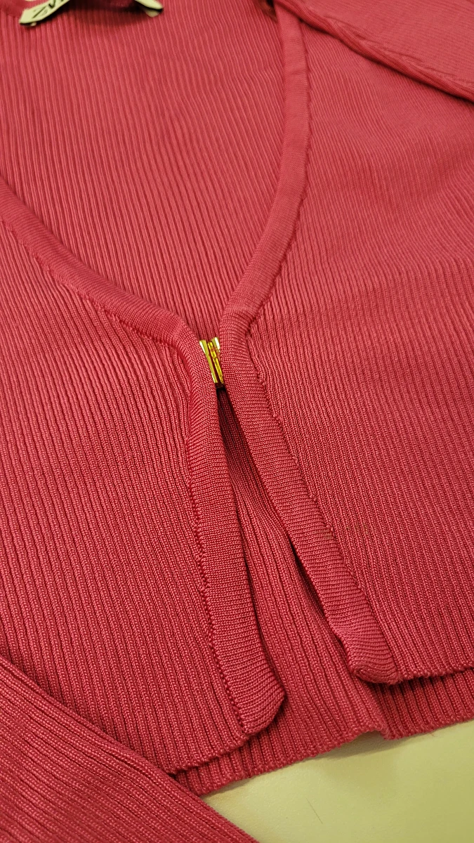 Cardigan Modelo Crooped/Com Um Gancho Dourado Para Fechar Rosa Zara 16 Anos