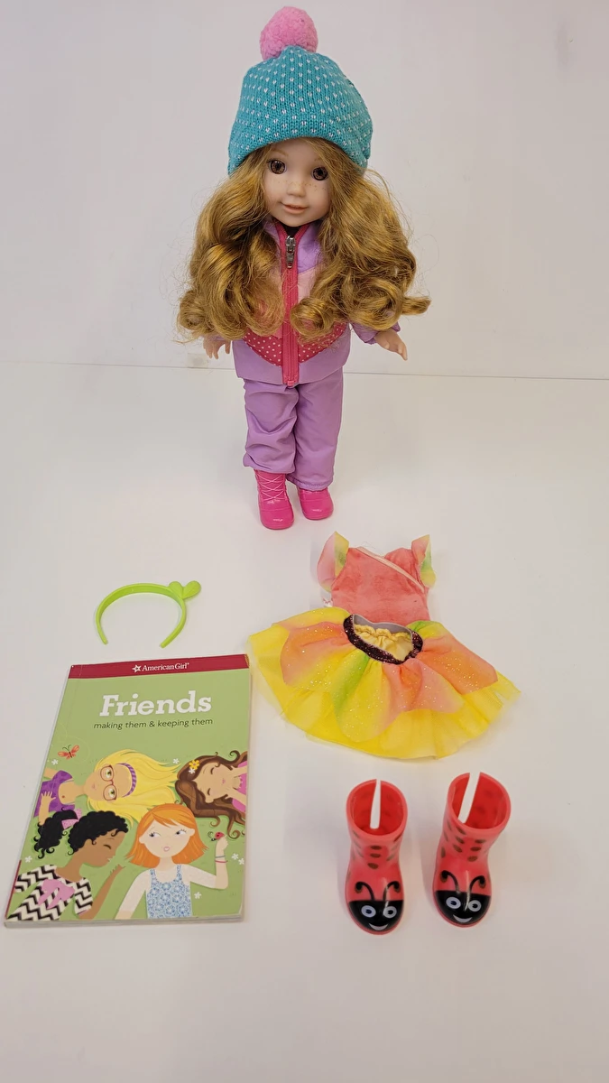 Boneca Wellie Wishers Willa Colorido American Girl