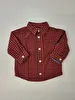 Camisa Manga Longa/Xadrez Vermelho Baby Bgosh 6 Meses