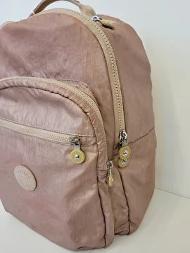 Mochila Com 5 Zípers/Metalizada Rose Kipling