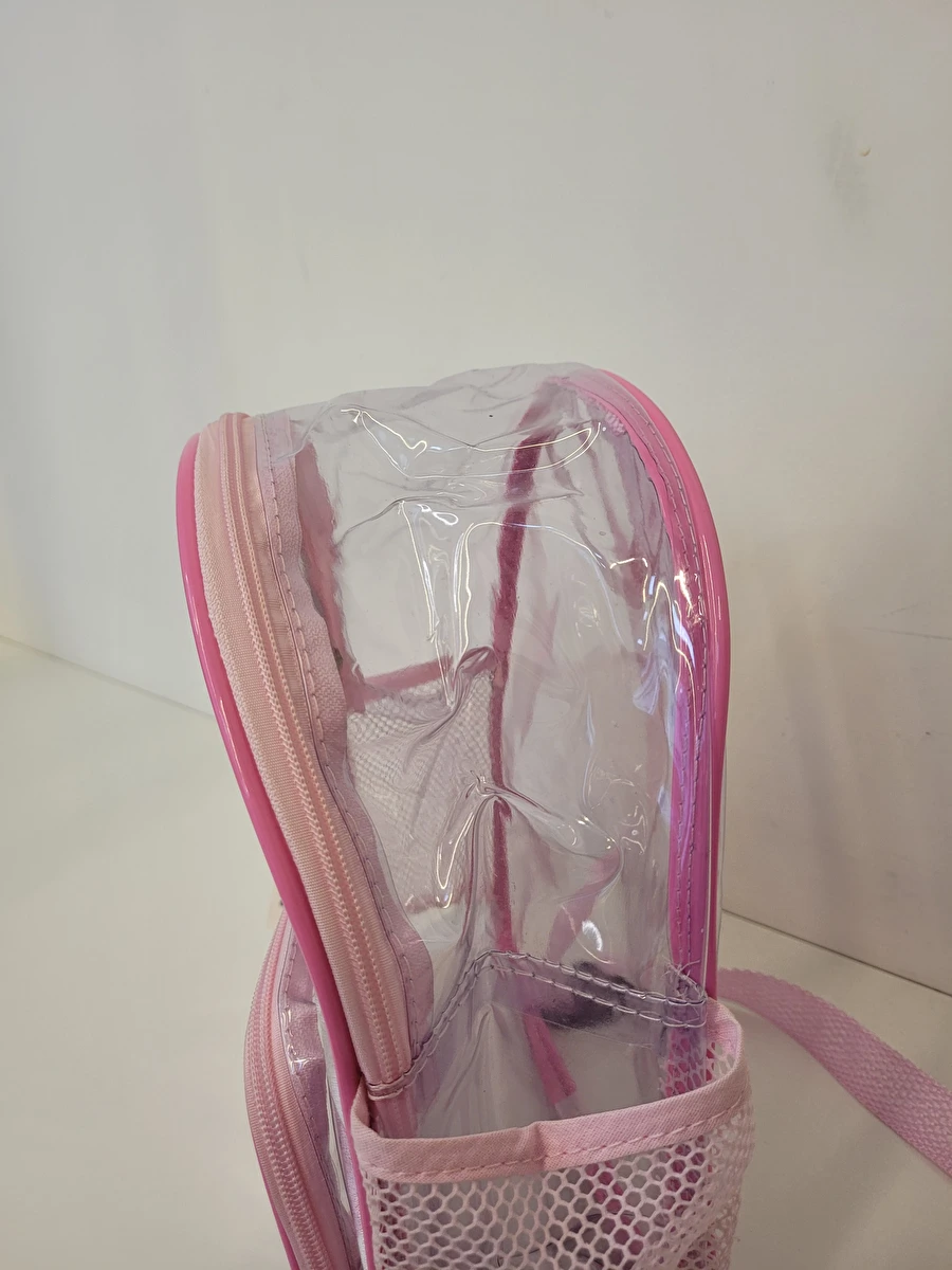 Mochila Com 2 Zípers/De Costas Rosa Mer Bleu