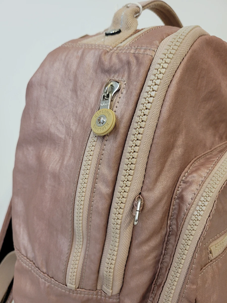 Mochila Com 5 Zípers/Metalizada Rose Kipling