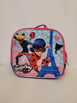 Lancheira Com Alça Ajustável/Ladybug Roxo Miraculus