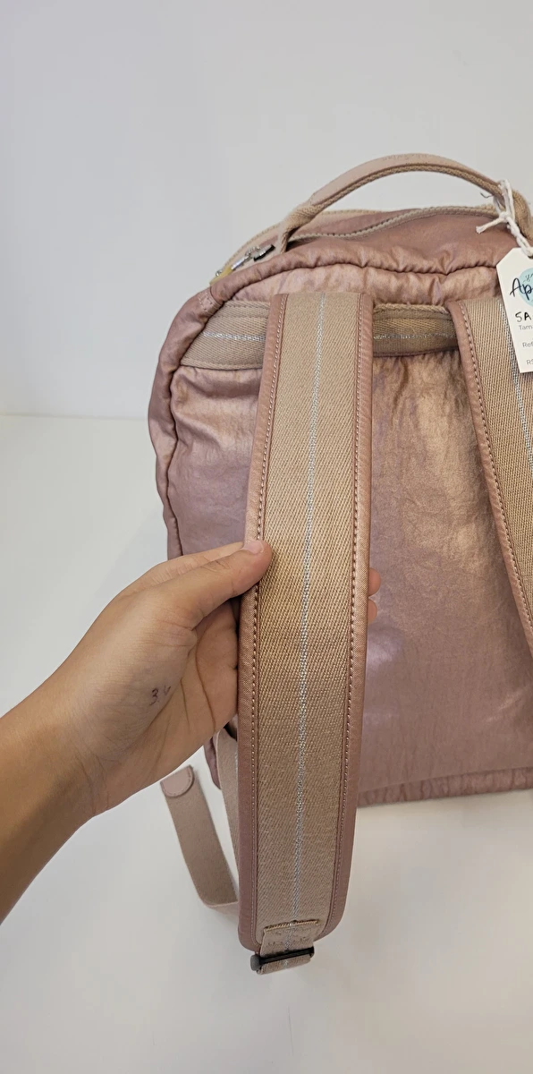 Mochila Com 5 Zípers/Metalizada Rose Kipling