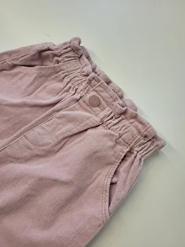 Calça Com Elástico Na Cintura/Botão De Pressão Lilás Zara 3-4 Anos