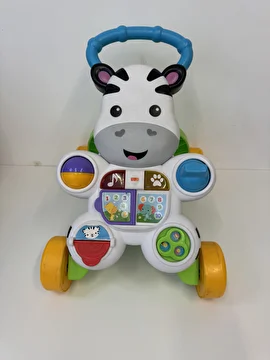 Andador Zebra Branco Fisher Price