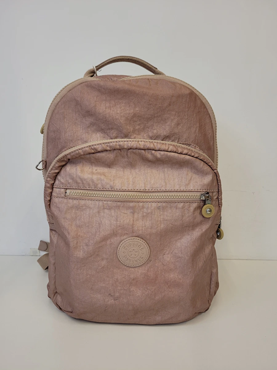 Mochila Com 5 Zípers/Metalizada Rose Kipling