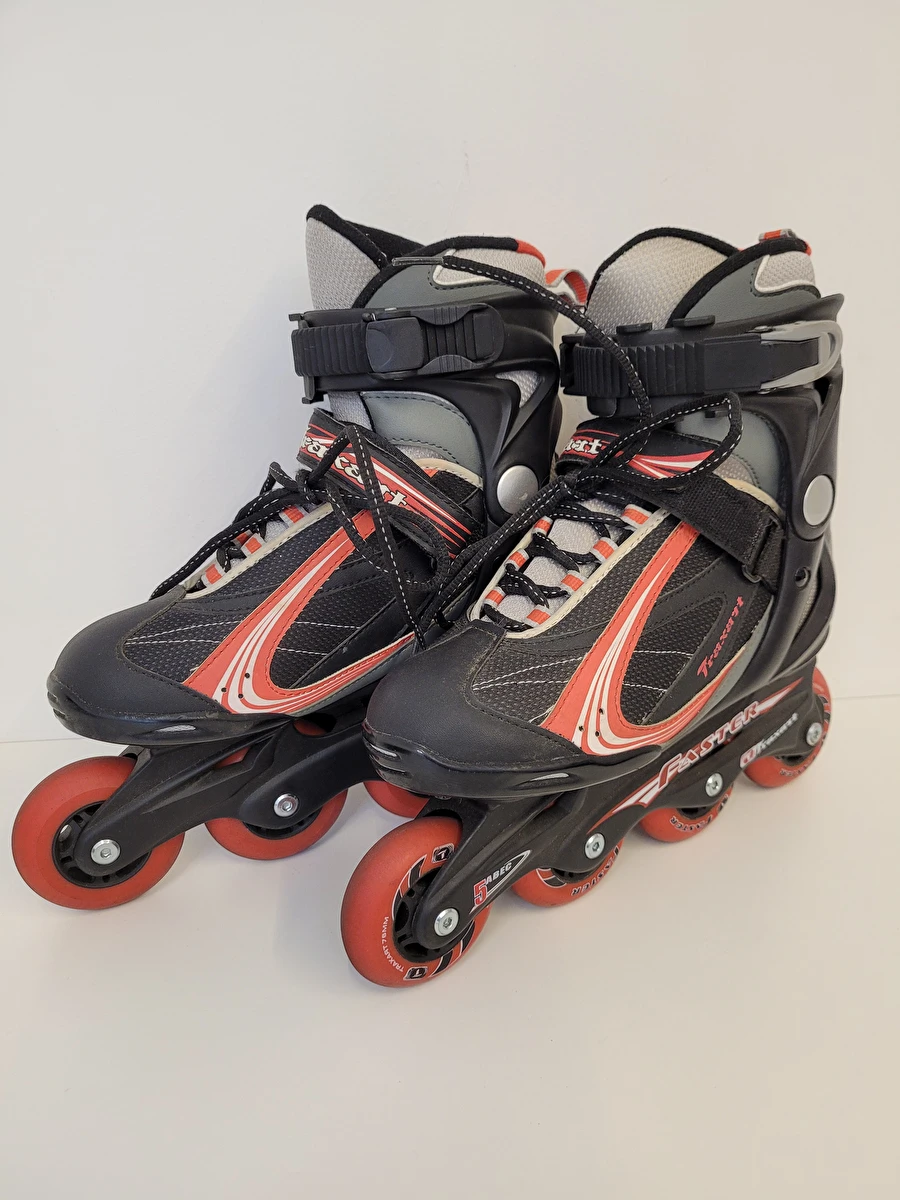 Patins Faster Abec-5 Vermelho Traxart 36