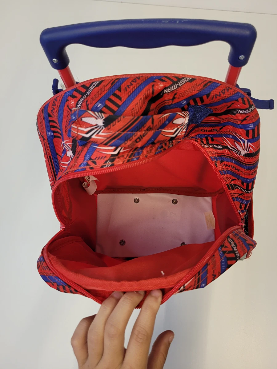 Mochila Com 1 Zíper/Homem Aranha Vermelho Marvel