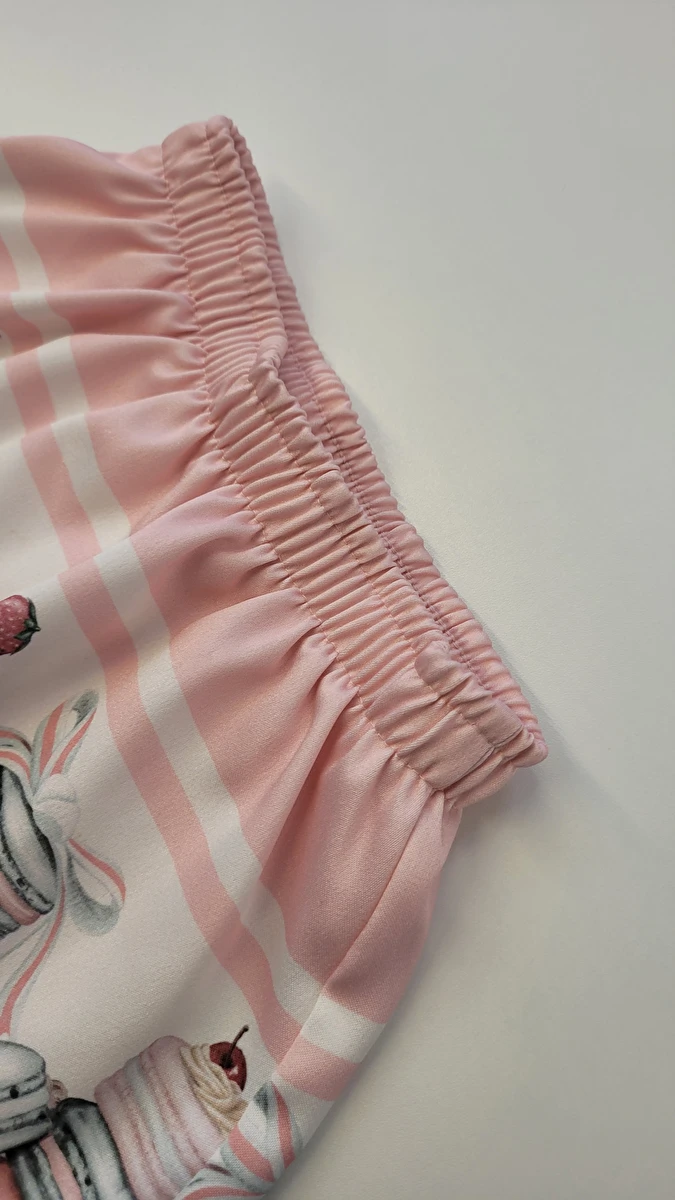 Shorts Saia Com Elástico Na Cintura Rosa Milon 1 Ano