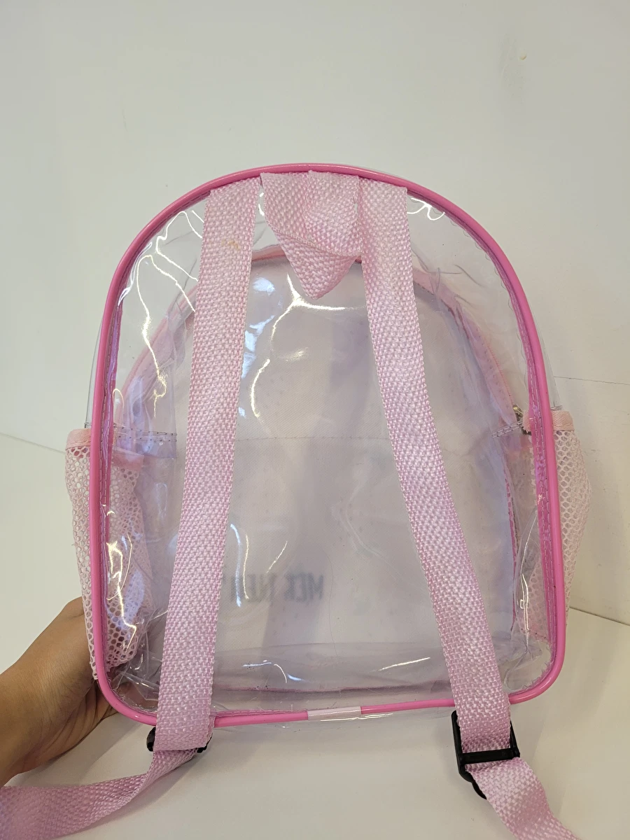 Mochila Com 2 Zípers/De Costas Rosa Mer Bleu